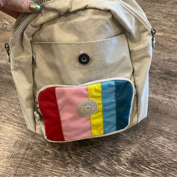 Kipling Bags Nwtkipling Marigold Rainbow Stripe Print Lightweight